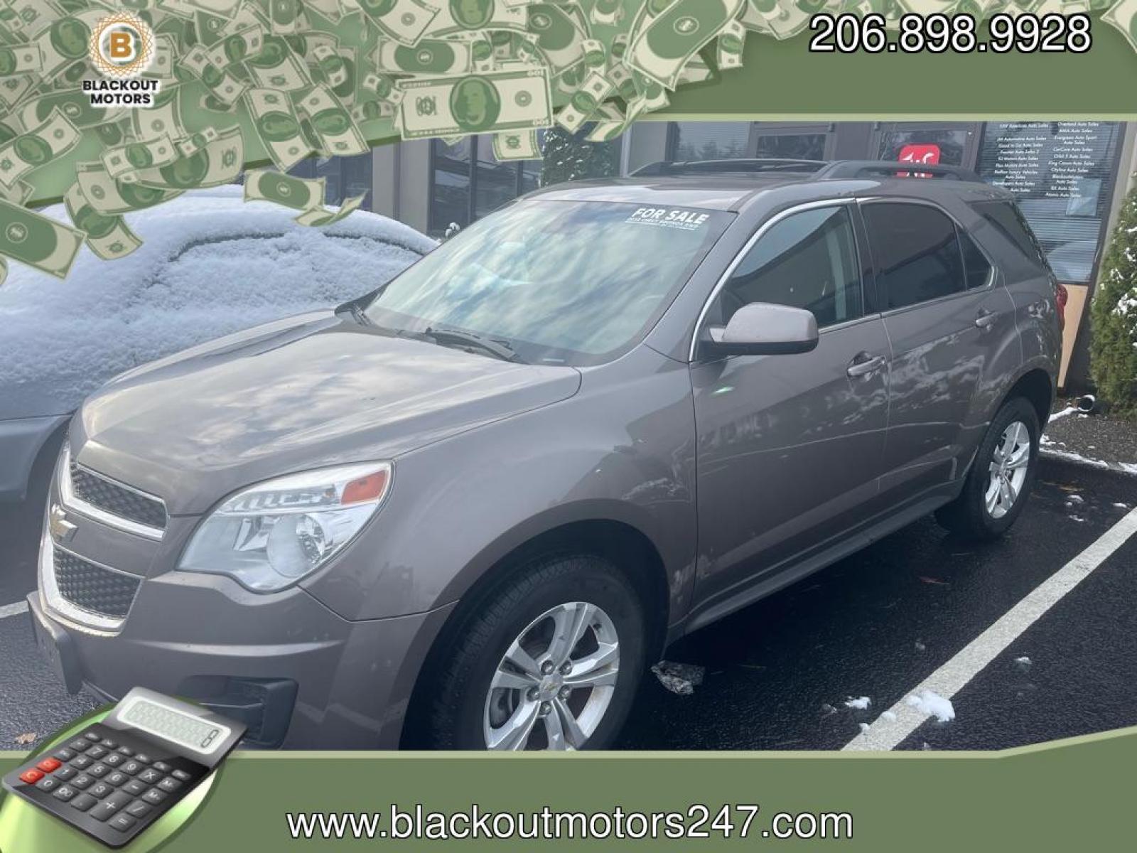 2012 GOLD /BLACK CHEVROLET EQUINOX LT SPRT UTILITY FLEX FUEL (2GNFLEEK2C6) with an 2.4L engine, Automatic transmission, located at 1505 S 356th St., Federal Way, WA, 98003, 47.282051, -122.314781 - This Equinox is a great compact SUV with engaging handling and enough gusto for daily driving, but very good gas mileage with the Flex Fuel package. Very roomy five-seat interior, a user-friendly infotainment system, and a standard list of safety features. It's comfortable to drive on less-than-perf - Photo #0